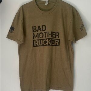 Bad Mother Rucker Olive Green T-Shirt men’s large